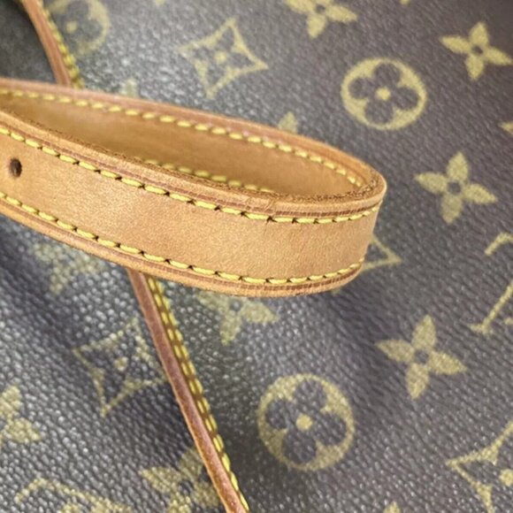 Auth LOUIS VUITTON Logo Drouot Shoulder Bag Monogram Leather Brown - Picture 7 of 16